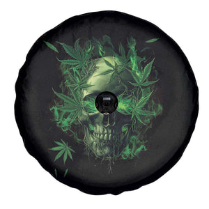 Marijuana Skull Spare Tire Cover Smoke Weed Cannabis 420 Pot Leaf TS02 Print Your Wear