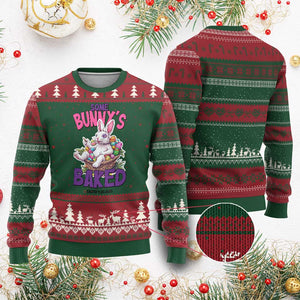 Happy 420 Easter Ugly Christmas Sweater Bunny Funny Weed Smoking Rabbit Cannabis 4/20 Day TS02 Red Green Print Your Wear