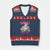 Happy 420 Easter V-Neck Knit Sweater Vest Bunny Funny Weed Smoking Rabbit Cannabis 4/20 Day TS02 Navy Red Print Your Wear