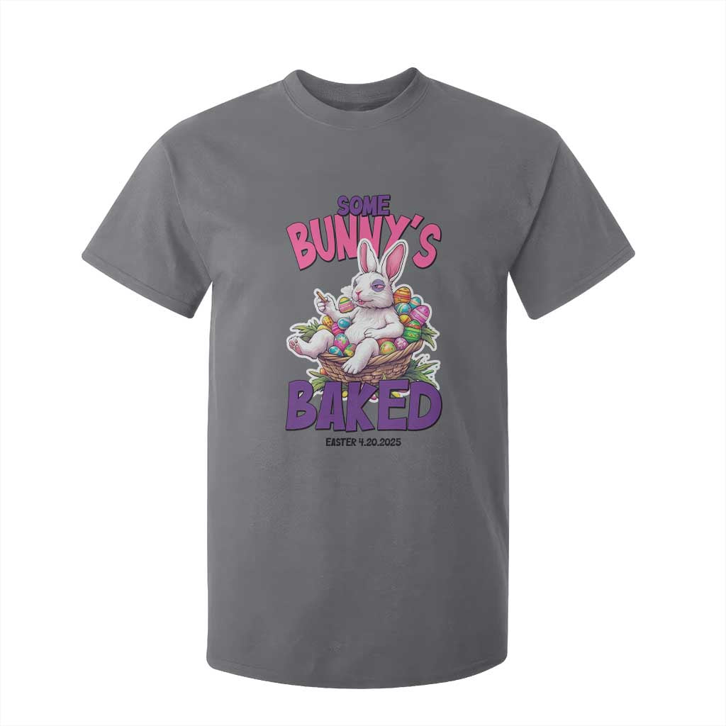 Happy 420 Easter T Shirt For Kid Bunny Funny Weed Smoking Rabbit Cannabis 4/20 Day TS02 Charcoal Print Your Wear