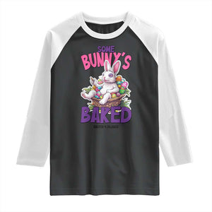 Happy 420 Easter Raglan Shirt Bunny Funny Weed Smoking Rabbit Cannabis 4/20 Day TS02 Black White Print Your Wear
