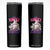 Happy 420 Easter Skinny Tumbler Bunny Funny Weed Smoking Rabbit Cannabis 4/20 Day TS02 Black Print Your Wear