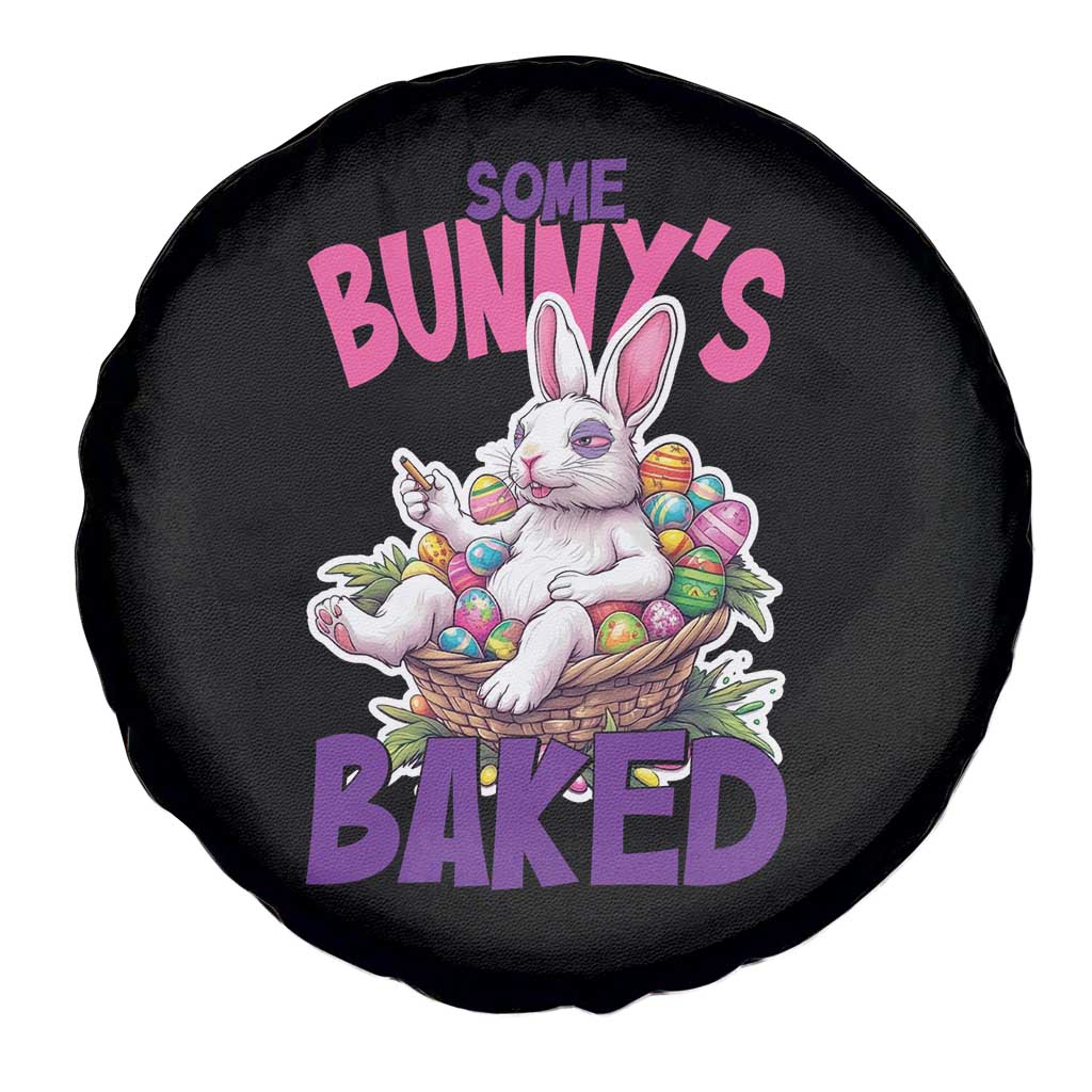 Happy 420 Easter Spare Tire Cover Bunny Funny Weed Smoking Rabbit Cannabis 4/20 Day TS02 Print Your Wear