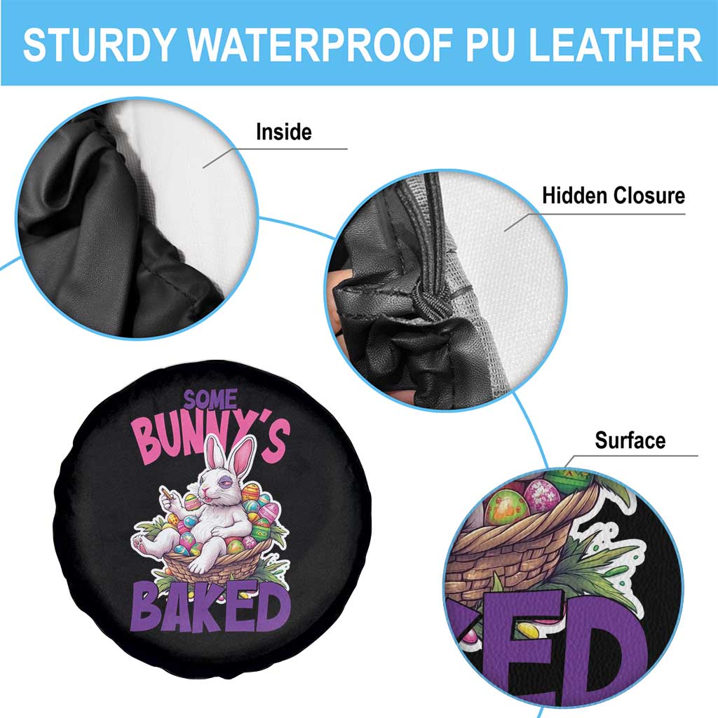 Happy 420 Easter Spare Tire Cover Bunny Funny Weed Smoking Rabbit Cannabis 4/20 Day TS02 Print Your Wear