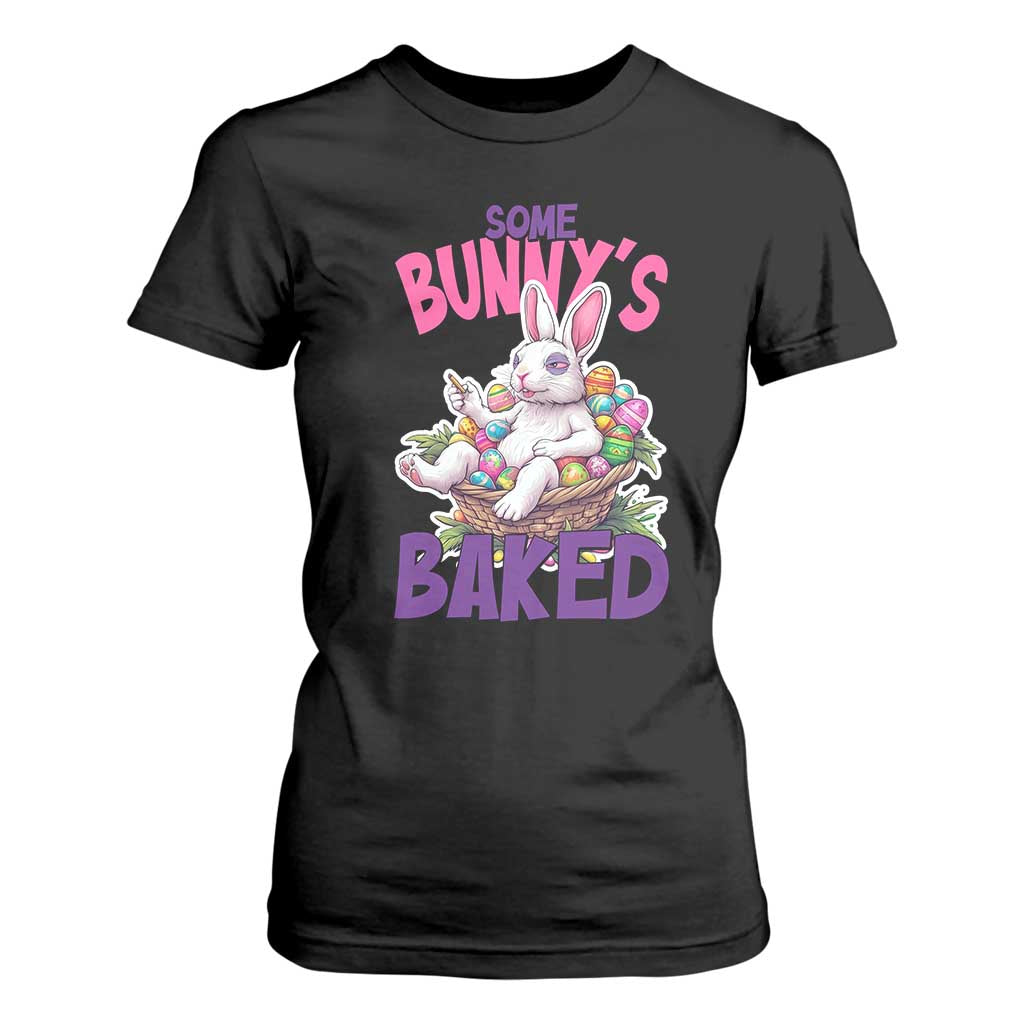 Happy 420 Easter T Shirt For Women Bunny Funny Weed Smoking Rabbit Cannabis 4/20 Day TS02 Black Print Your Wear