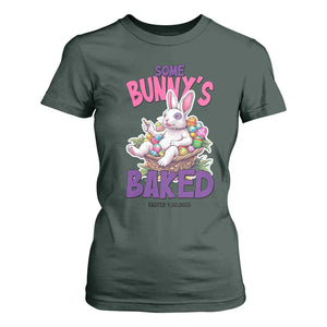 Happy 420 Easter T Shirt For Women Bunny Funny Weed Smoking Rabbit Cannabis 4/20 Day TS02 Dark Forest Green Print Your Wear