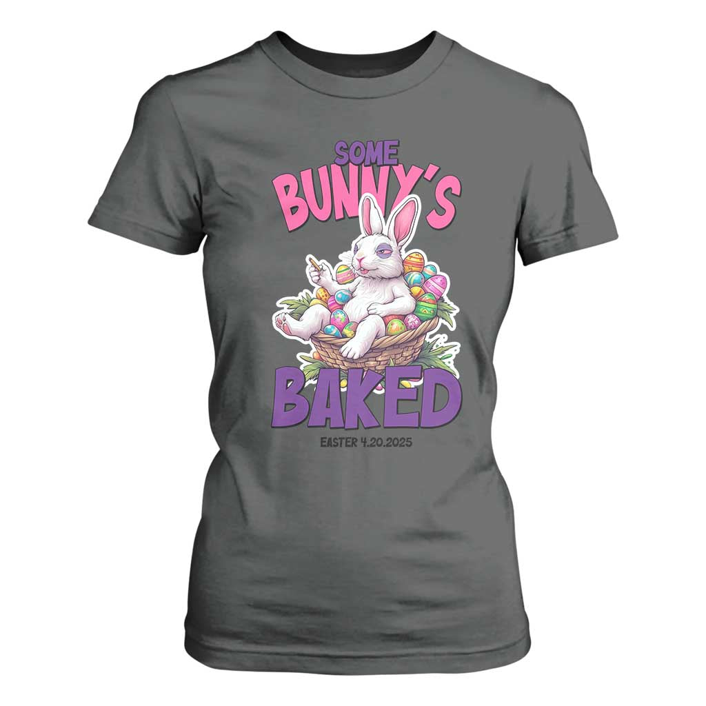 Happy 420 Easter T Shirt For Women Bunny Funny Weed Smoking Rabbit Cannabis 4/20 Day TS02 Dark Heather Print Your Wear