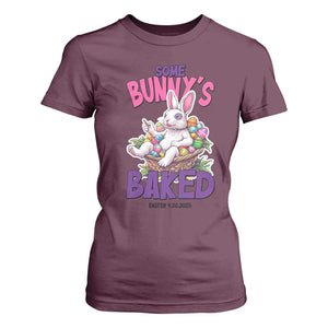 Happy 420 Easter T Shirt For Women Bunny Funny Weed Smoking Rabbit Cannabis 4/20 Day TS02 Maroon Print Your Wear