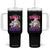 Happy 420 Easter Tumbler With Handle Bunny Funny Weed Smoking Rabbit Cannabis 4/20 Day TS02 One Size: 40 oz Black Print Your Wear