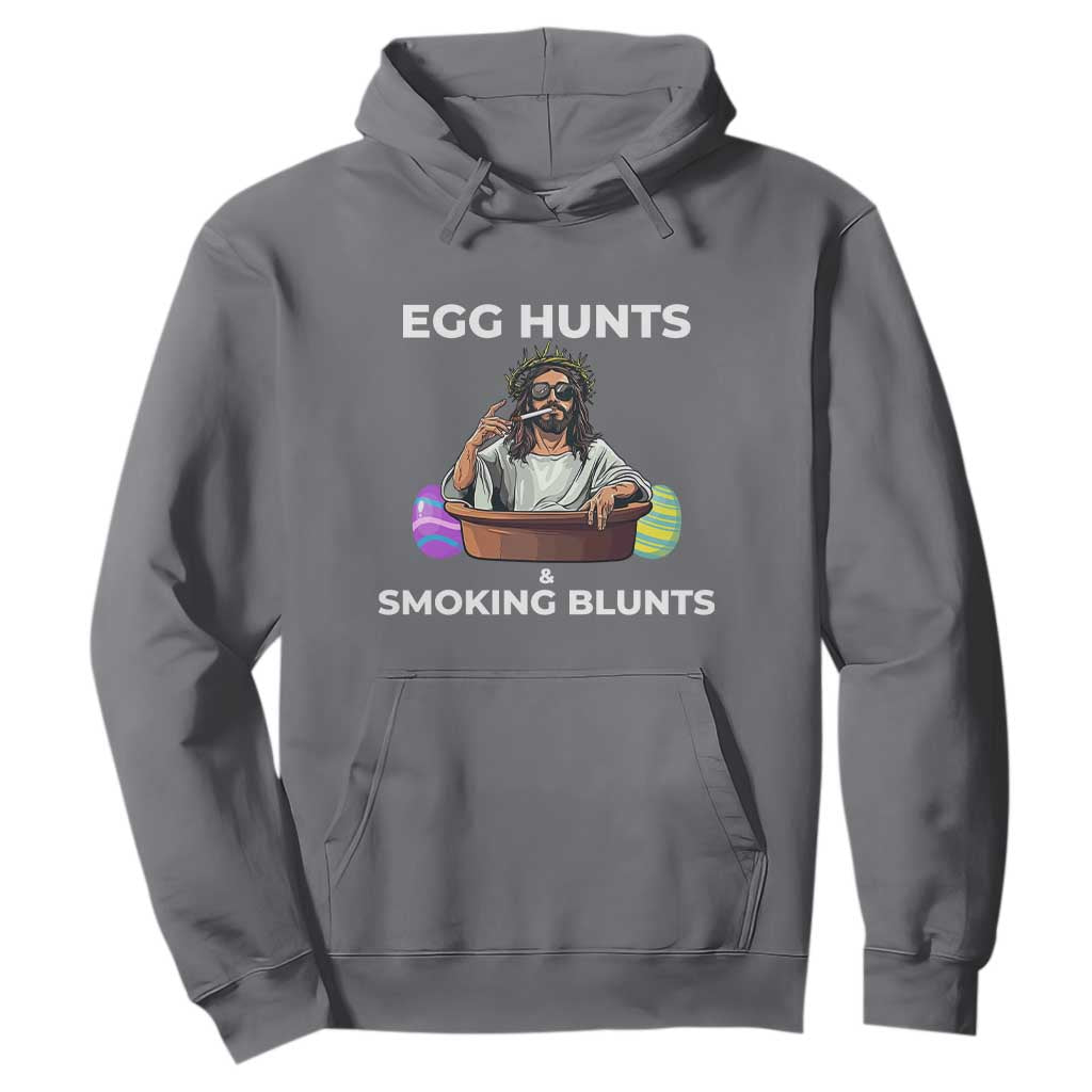 Happy 420 Easter Hoodie Blunt Stoner TS02 Charcoal Print Your Wear