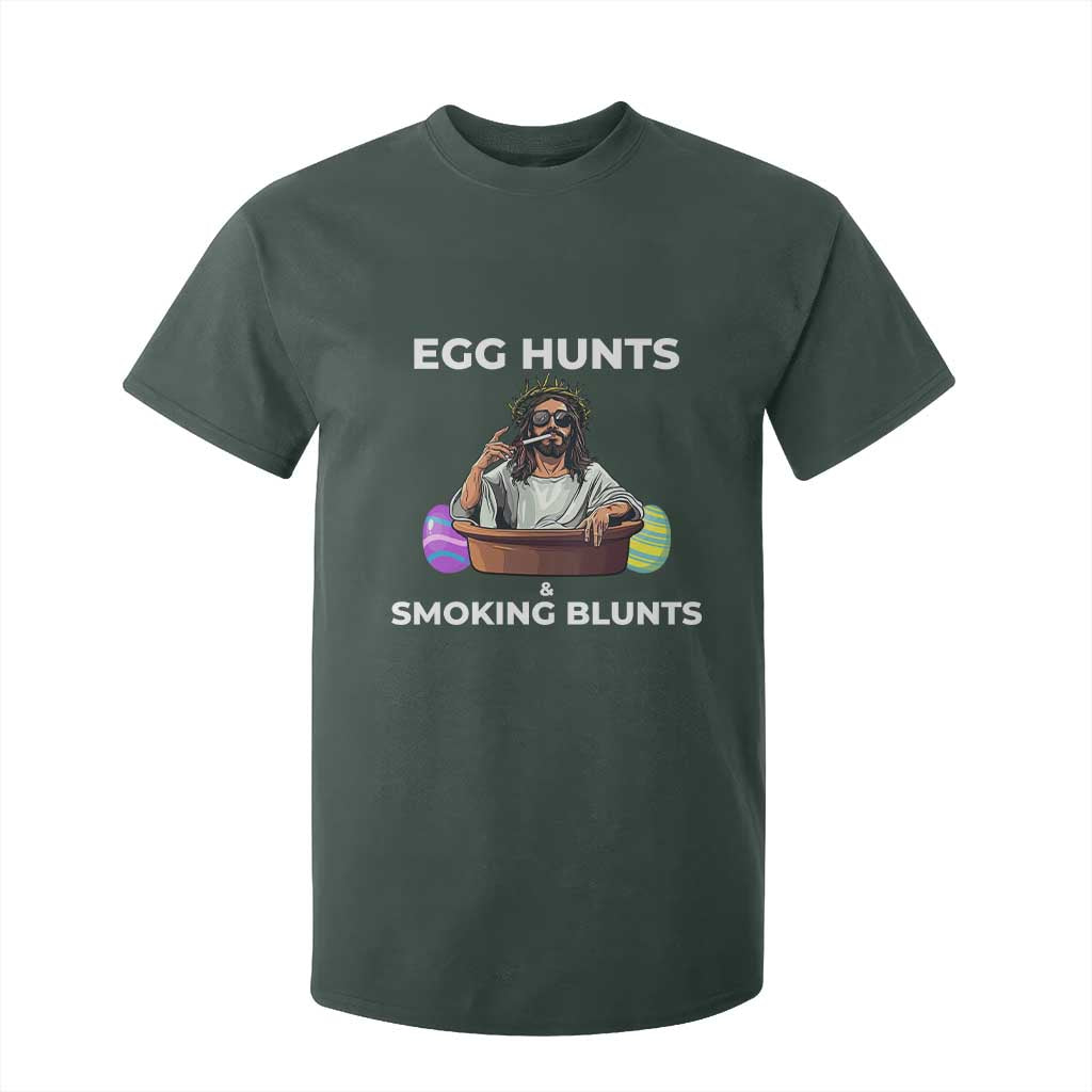 Happy 420 Easter T Shirt For Kid Blunt Stoner TS02 Dark Forest Green Print Your Wear