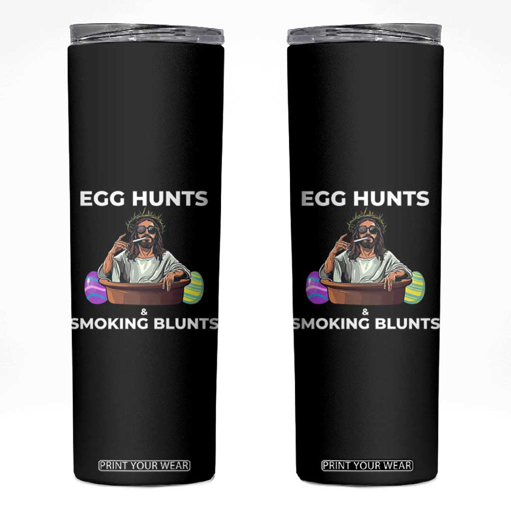 Happy 420 Easter Skinny Tumbler Blunt Stoner TS02 Black Print Your Wear