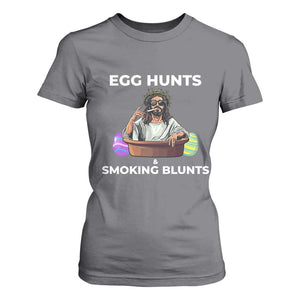Happy 420 Easter T Shirt For Women Blunt Stoner TS02 Charcoal Print Your Wear