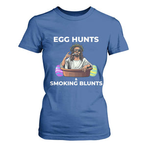 Happy 420 Easter T Shirt For Women Blunt Stoner TS02 Royal Blue Print Your Wear