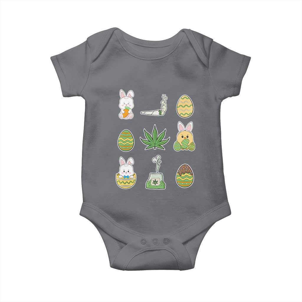 Happy 420 Easter Baby Onesie TS02 Charcoal Print Your Wear