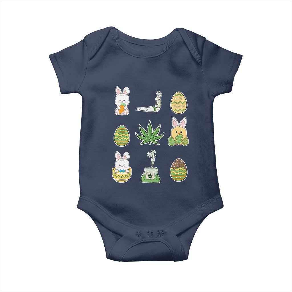 Happy 420 Easter Baby Onesie TS02 Navy Print Your Wear