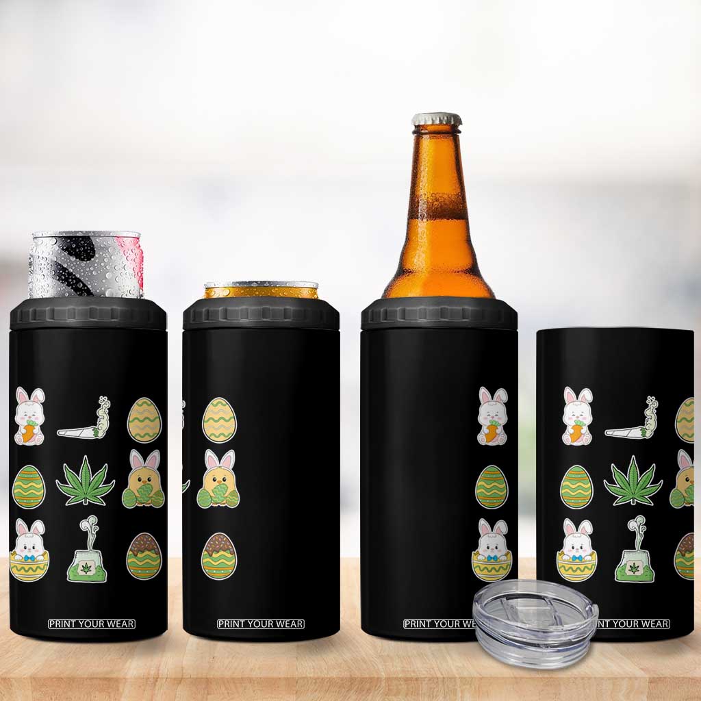 Happy 420 Easter 4 in 1 Can Cooler Tumbler TS02 Print Your Wear