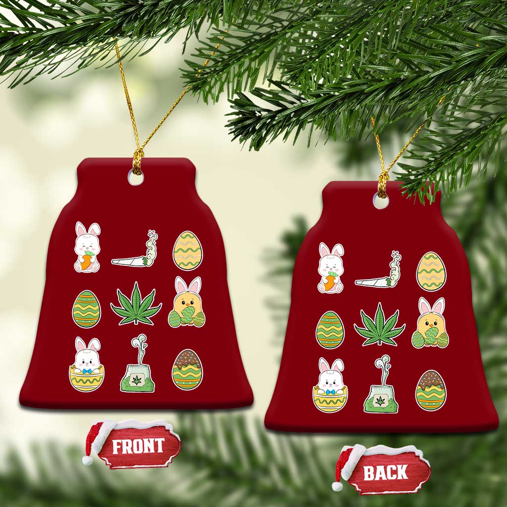 Happy 420 Easter Ceramic Ornament TS02 Print Your Wear