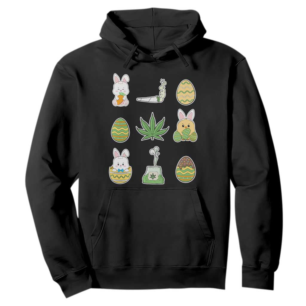 Happy 420 Easter Hoodie TS02 Black Print Your Wear