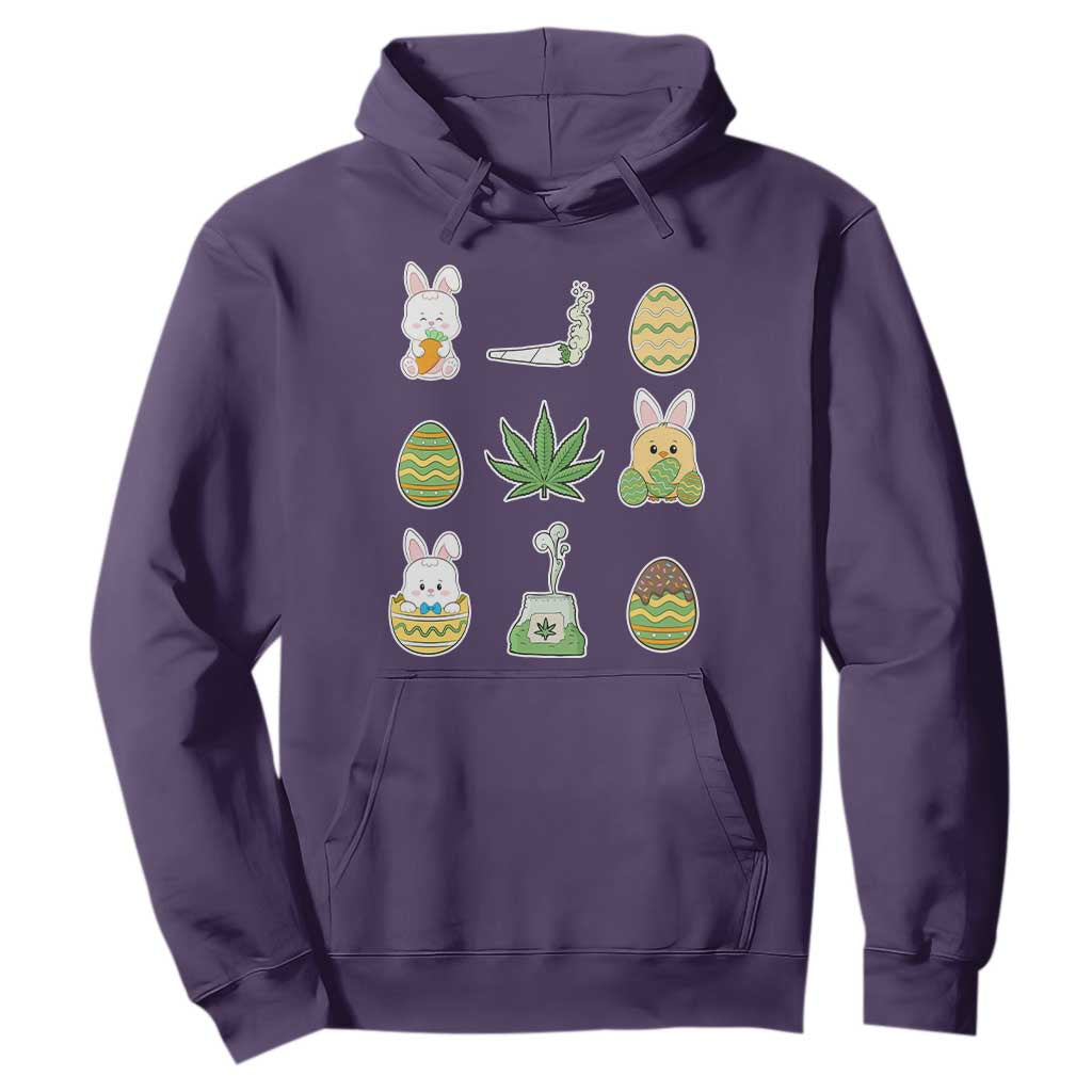 Happy 420 Easter Hoodie TS02 Purple Print Your Wear