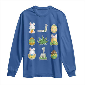 Happy 420 Easter Long Sleeve Shirt TS02 Royal Blue Print Your Wear