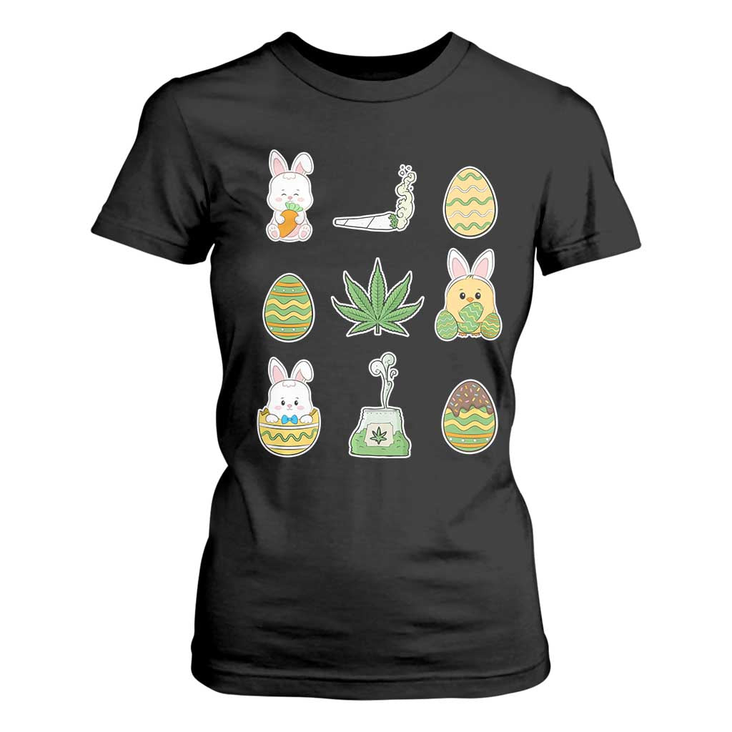 Happy 420 Easter T Shirt For Women TS02 Black Print Your Wear