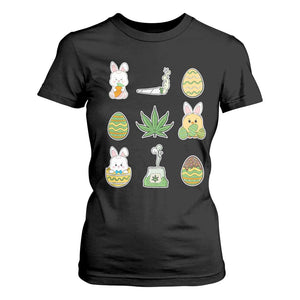 Happy 420 Easter T Shirt For Women TS02 Black Print Your Wear