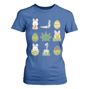 Happy 420 Easter T Shirt For Women TS02 Royal Blue Print Your Wear