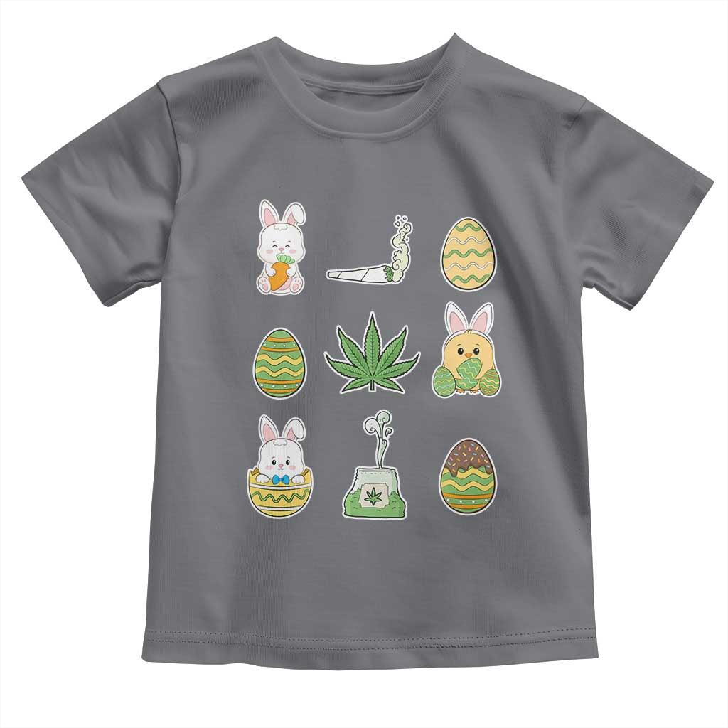 Happy 420 Easter Toddler T Shirt TS02 Charcoal Print Your Wear