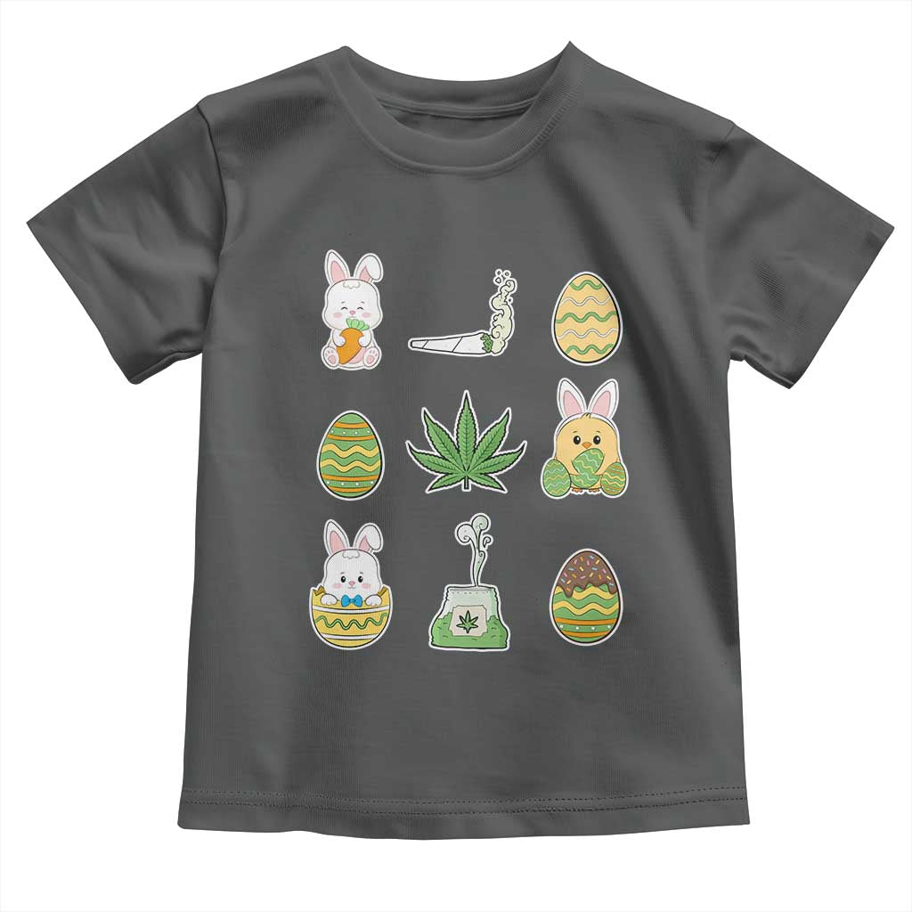 Happy 420 Easter Toddler T Shirt TS02 Dark Heather Print Your Wear