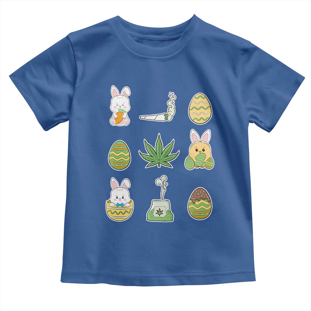 Happy 420 Easter Toddler T Shirt TS02 Royal Blue Print Your Wear