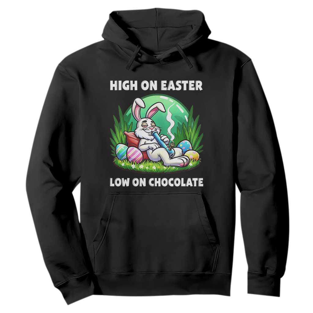 Happy 420 Easter Hoodie Funny Bunny Marijuana Cannabis Weed TS02 Black Print Your Wear
