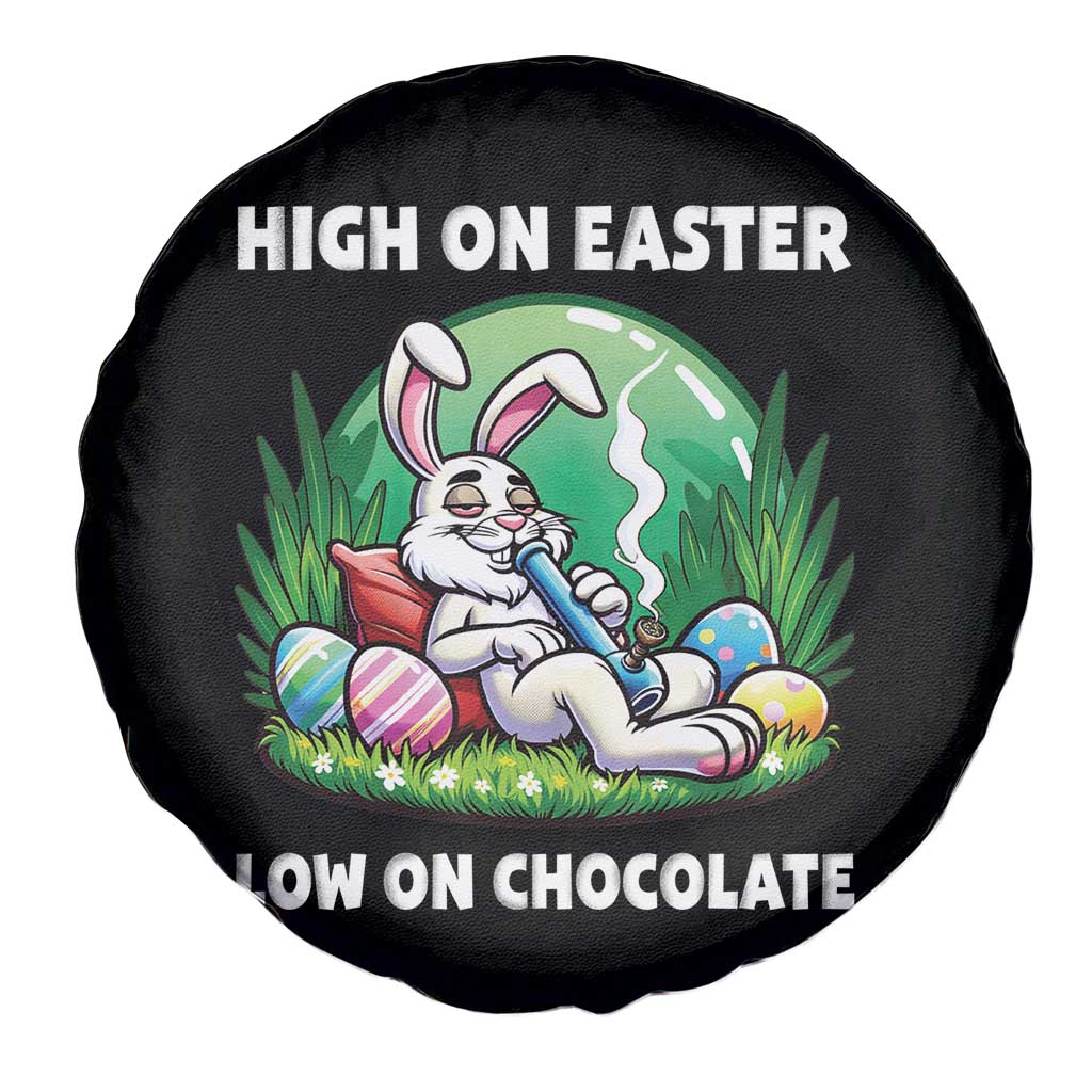 Happy 420 Easter Spare Tire Cover Funny Bunny Marijuana Cannabis Weed TS02 Print Your Wear