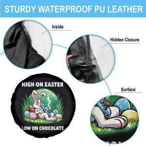 Happy 420 Easter Spare Tire Cover Funny Bunny Marijuana Cannabis Weed TS02 Print Your Wear