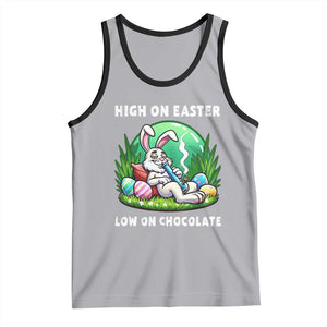 Happy 420 Easter Tank Top Funny Bunny Marijuana Cannabis Weed TS02 Athletic Heather Black Print Your Wear