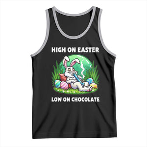 Happy 420 Easter Tank Top Funny Bunny Marijuana Cannabis Weed TS02 Black Athletic Heather Print Your Wear