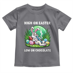 Happy 420 Easter Toddler T Shirt Funny Bunny Marijuana Cannabis Weed TS02 Charcoal Print Your Wear
