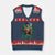 Funny Sasquatch Marijuana V-Neck Knit Sweater Vest Bigfoot Stole My Weed Vintage 420 TS02 Navy Red Print Your Wear