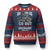 Christian Biker Ugly Christmas Sweater Lord Said Go Out Into Highways Faith Motorcycle TS02 Navy Red Print Your Wear