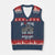 Christian Biker V-Neck Knit Sweater Vest Lord Said Go Out Into Highways Faith Motorcycle TS02 Navy Red Print Your Wear