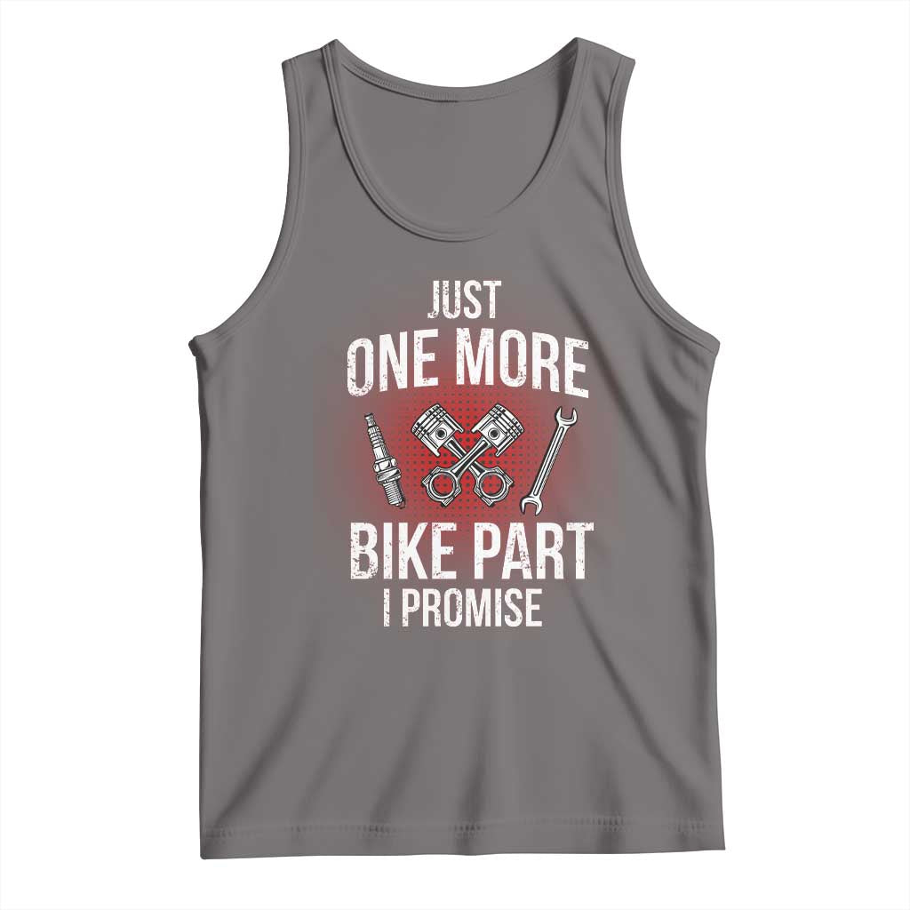 Funny Biker Tank Top One More Bike Part Motorcycle Mechanic TS02 Deep Heather Print Your Wear