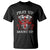 Christian Biker T Shirt Pray Up Before You Mount Up Faith TS02 Black Print Your Wear