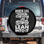 Funny Biker Spare Tire Cover When Life Throws You Curves Lean Into It Motorcycle TS02 No hole Black Print Your Wear