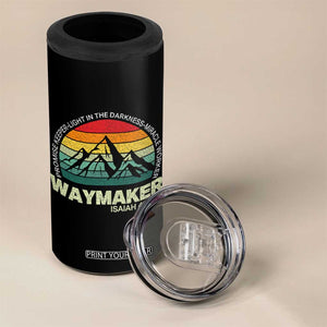 Christian Faith 4 in 1 Can Cooler Tumbler Waymaker Promise Keeper Miracle Worker Retro Vintage TS02 Print Your Wear
