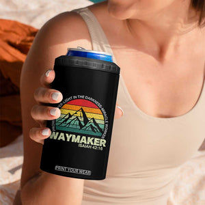 Christian Faith 4 in 1 Can Cooler Tumbler Waymaker Promise Keeper Miracle Worker Retro Vintage TS02 Print Your Wear