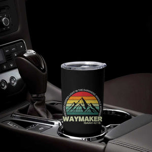 Christian Faith Tumbler Cup Waymaker Promise Keeper Miracle Worker Retro Vintage TS02 Print Your Wear