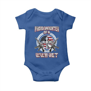 Proud Daughter Of A WWII Vet Baby Onesie World War 2 Veteran WW2 TS02 Royal Blue Print Your Wear