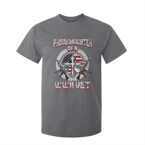 Proud Daughter Of A WWII Vet T Shirt For Kid World War 2 Veteran WW2 TS02 Charcoal Print Your Wear