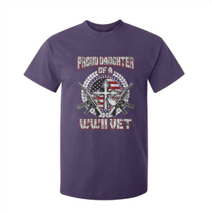 Proud Daughter Of A WWII Vet T Shirt For Kid World War 2 Veteran WW2 TS02 Purple Print Your Wear