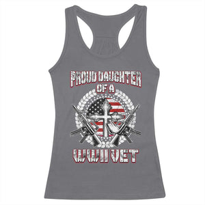 Proud Daughter Of A WWII Vet Racerback Tank Top World War 2 Veteran WW2 TS02 Charcoal Print Your Wear